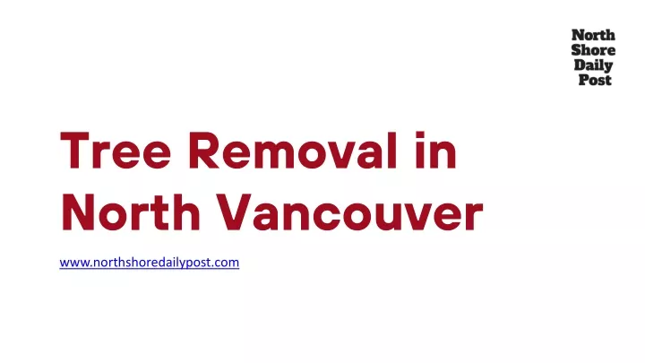 tree removal in north vancouver