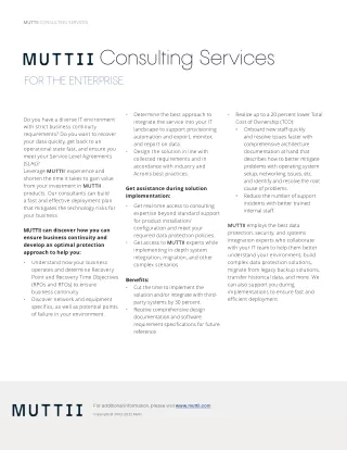 MUTTII Professional Services Consulting Enterprise EN