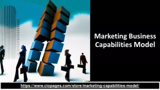 Marketing Capabilities Model - A matrix of marketing Capabilities