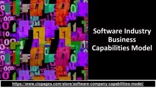 Software Company Capabilities Model- Pre-built and Customizable
