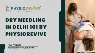 dry needling in delhi 101 by physiorevive