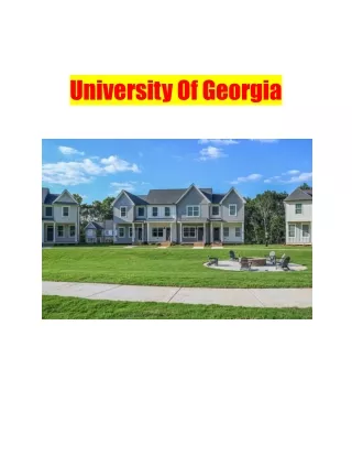 University Of Georgia