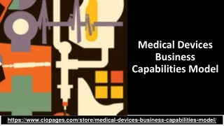 Medical Devices Business Capabilities Model - A matrix of capabilities