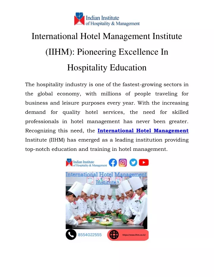 international hotel management institute