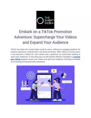 Promote Your Tiktok