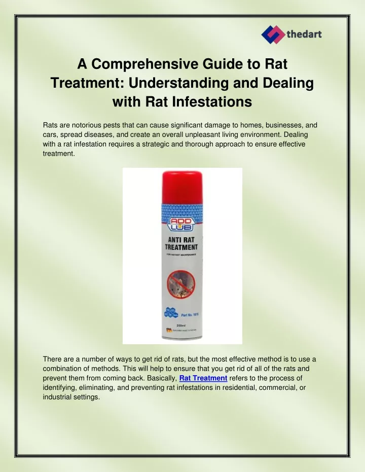 a comprehensive guide to rat treatment