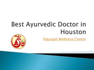 Best Ayurvedic Doctor in Houston