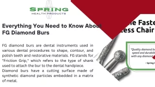 Everything You Need to Know About FG Diamond Burs