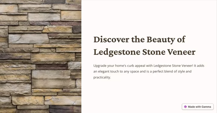 discover the beauty of ledgestone stone veneer