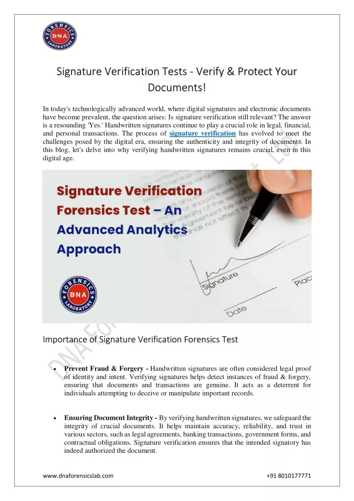 signature verification tests verify protect your