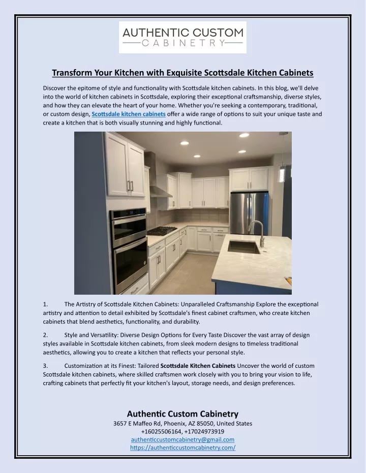 transform your kitchen with exquisite scottsdale