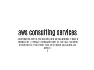 aws consulting services