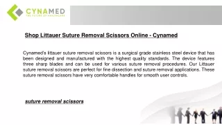 Shop Littauer Suture Removal Scissors Online - Cynamed