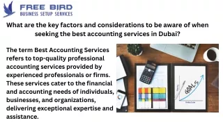 Best Accounting Services In Dubai