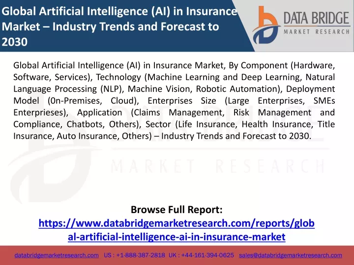 global artificial intelligence ai in insurance