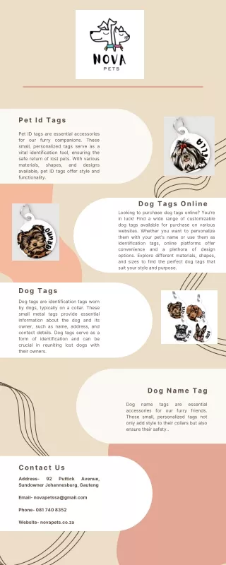 Pet Id Tags