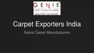 Carpet Exporters India
