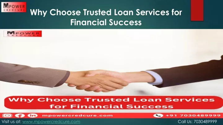 why choose trusted loan services for financial