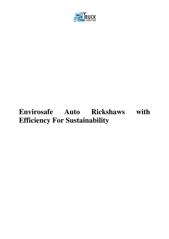 envirosafe efficiency for sustainability