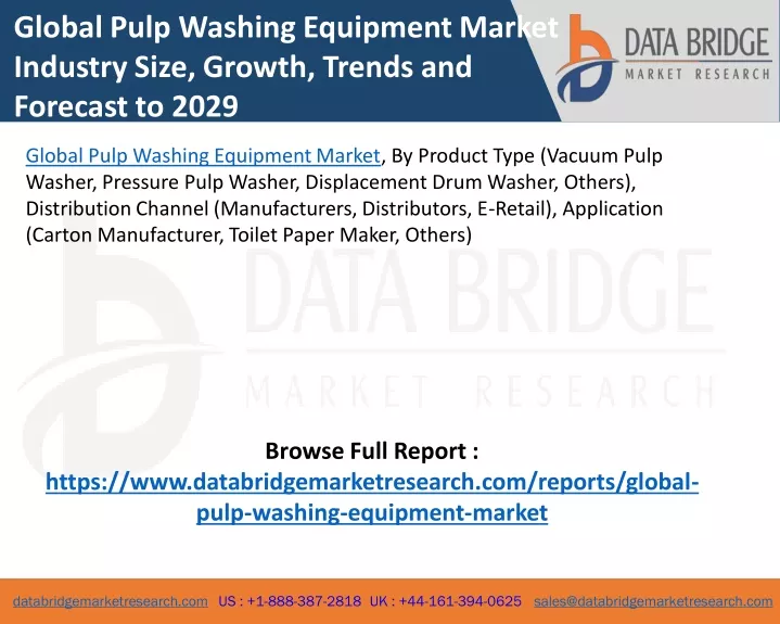 global pulp washing equipment market industry