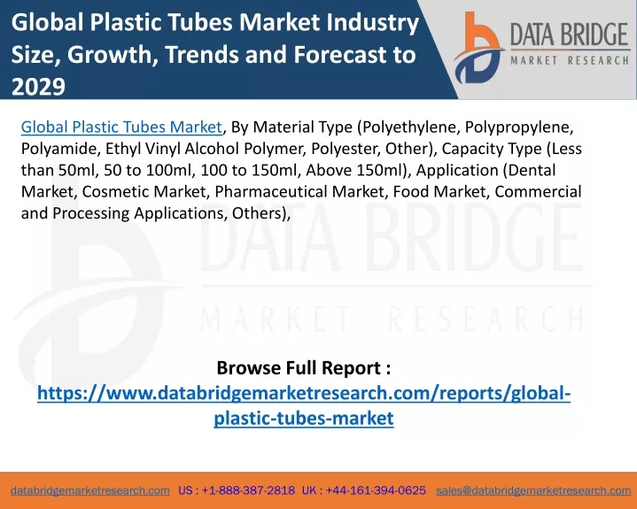 global plastic tubes market industry size growth