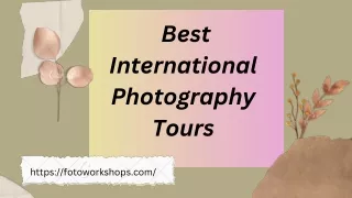 Best International Photography Tours