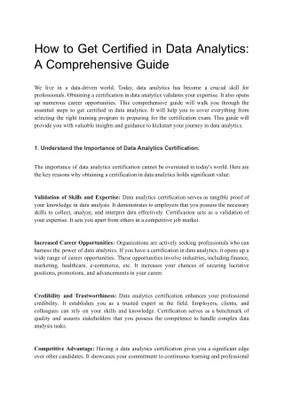 How to Get Certified in Data Analytics_ A Comprehensive Guide