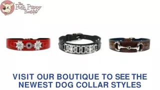 Visit Our Boutique to See the newest Dog Collar Styles.