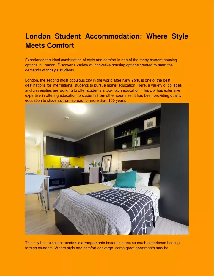 london student accommodation where style meets