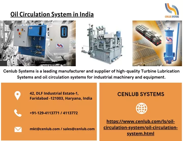 oil circulation system in india