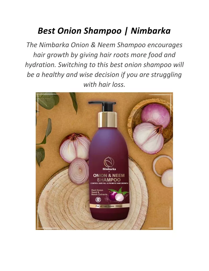 best onion shampoo nimbarka