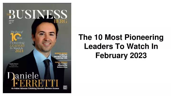 the 10 most pioneering leaders to watch