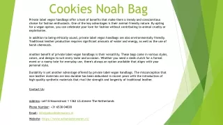 cookies noah bag
