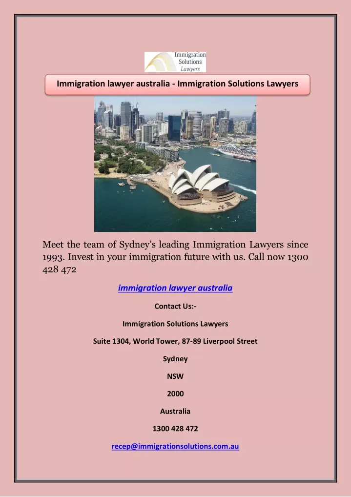 immigration lawyer australia immigration