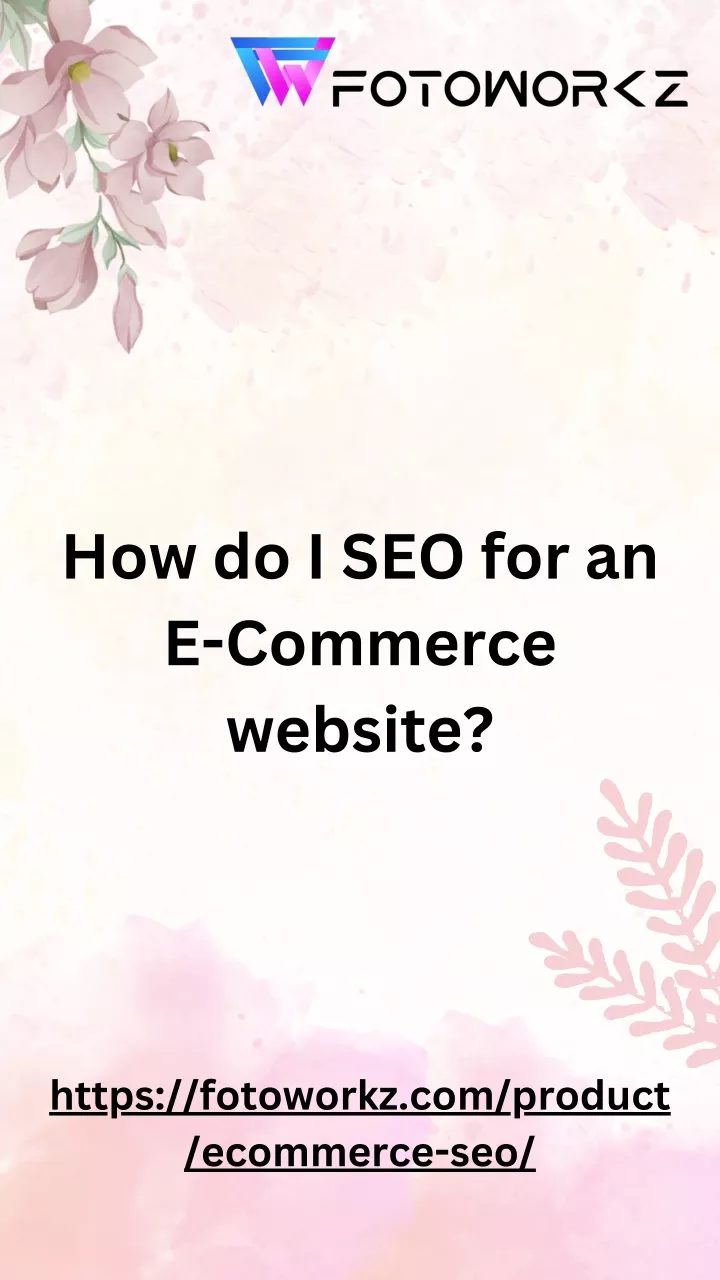 how do i seo for an e commerce website