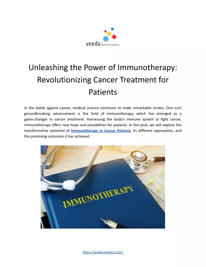 unleashing the power of immunotherapy