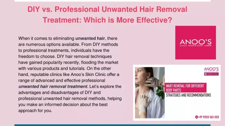 diy vs professional unwanted hair removal treatment which is more effective