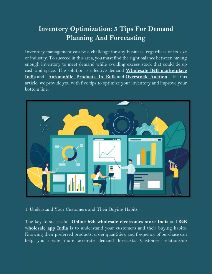 inventory optimization 5 tips for demand planning