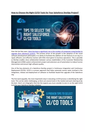 how to choose the right ci cd tools for your