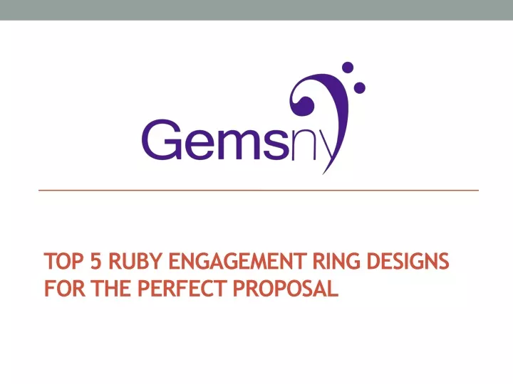top 5 ruby engagement ring designs for the perfect proposal