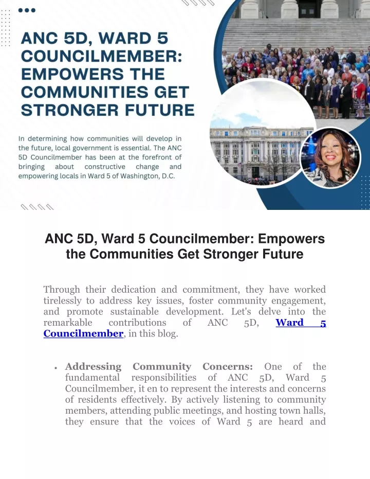 anc 5d ward 5 councilmember empowers