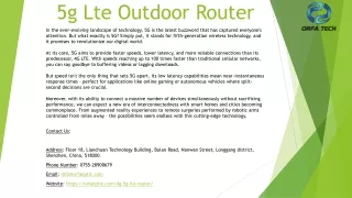 5g lte outdoor router