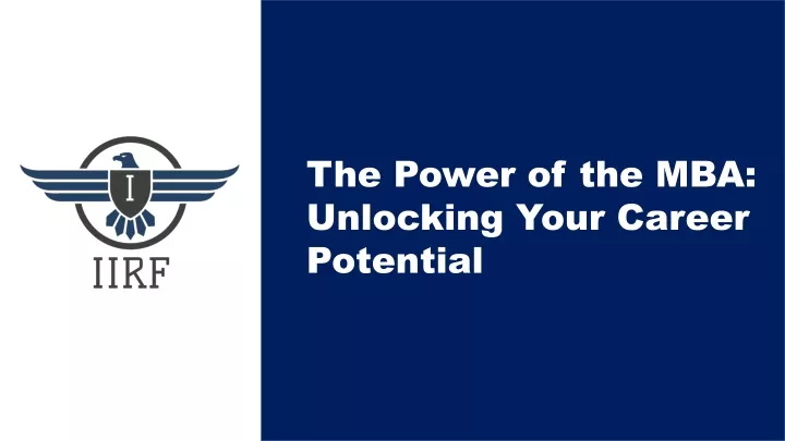 the power of the mba unlocking your career