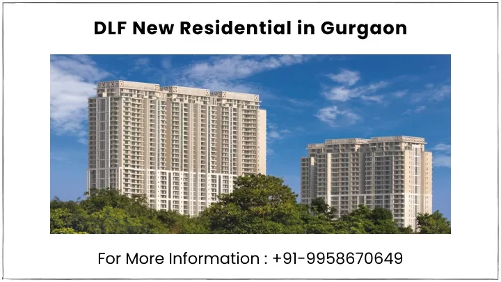 dlf new residential in gurgaon