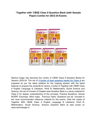 together with cbse class 9 question bank with