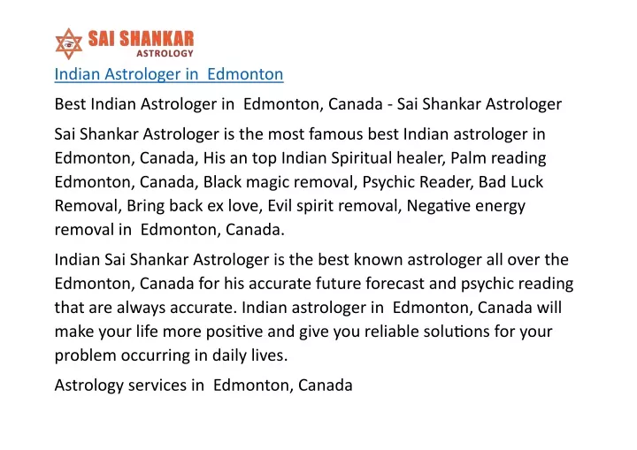 indian astrologer in edmonton