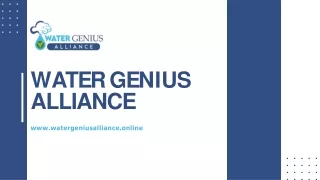 Clean and Refreshing: Atmospheric Pure Water Generator | Water Genius Alliance