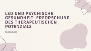 LSD und psychische Gesundheit: Erforschung des therapeutischen Potenzials