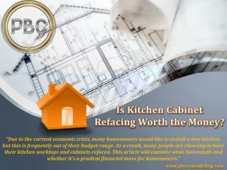 Is Kitchen Cabinet Refacing Worth the Money?