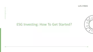 ESG Investing Demystified: Easy Steps to Start Creating Change